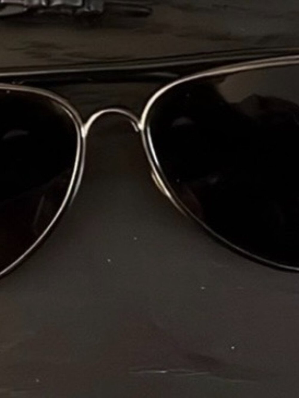 Balenciaga Aviator Sunglasses Black Metal Frame Made in Italy Like New - Picture 2 of 5